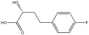 Benzenebutanoic acid, 4-fluoro-.alpha.-hydroxy-, (.alpha.R)- Structure