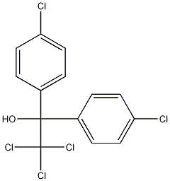 1,1-Bis(p-chlorophenyl)-2,2,2-trichloroethanol,115-32-2,结构式