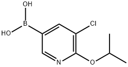 5-クロロ-6-イソプロポキシピリジン-3-ボロン酸 化学構造式