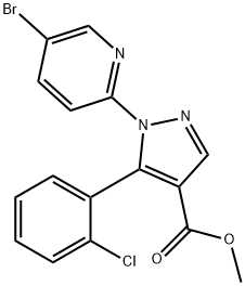 1150164-70-7 1-(5-ブロモピリジン-2-イル)-5-(2-クロロフェニル)ピラゾール-4-カルボン酸メチル