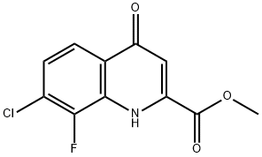 메틸7-클로로-8-플루오로-4-하이드록시퀴놀린-2-카복실레이트