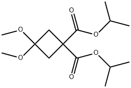 3,3-二甲氧基环丙烷-1,1-二甲酸异丙酯,115118-68-8,结构式