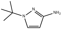 1-(TERT-ブチル)-1H-ピラゾール-3-アミン 化学構造式