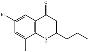 6-Bromo-4-hydroxy-8-methyl-2-propylquinoline,1152999-50-2,结构式