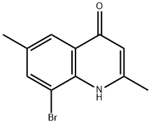 8-Бром-2,6-диметил-4-оксихинолина структура