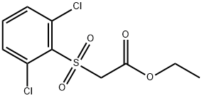 2-[(2,6-Dichlorophenyl)sulfonyl]acetic acid ethyl ester Structure