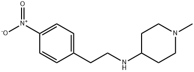 1-methyl-N-(4-nitrophenethyl)piperidin-4-amine Struktur