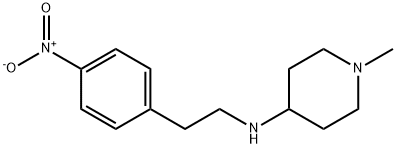 1-methyl-N-(4-nitrophenethyl)piperidin-4-amine 结构式