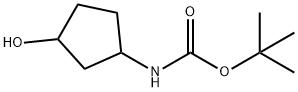 Tert-butyl3-hydroxycyclopentylcarbamate Struktur