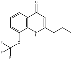 2-Propyl-8-trifluoromethoxyquinolin-4-ol Structure