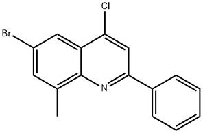 6-Bromo-4-chloro-8-methyl-2-phenylquinoline Struktur