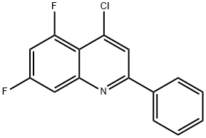 4-Chloro-5,7-difluoro-2-phenylquinoline Struktur