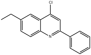 4-Chloro-6-ethyl-2-phenylquinoline Struktur