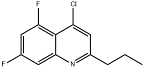 4-Chloro-5,7-difluoro-2-propylquinoline Struktur