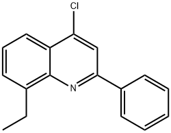 4-Chloro-8-ethyl-2-phenylquinoline Struktur