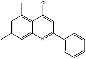 4-Chloro-5,7-dimethyl-2-phenylquinoline Struktur