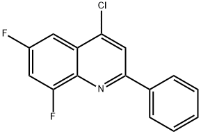 4-Chloro-6,8-difluoro-2-phenylquinoline Struktur