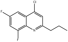 4-Chloro-6,8-difluoro-2-propylquinoline Struktur