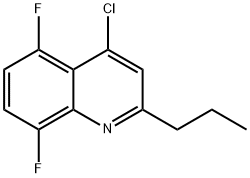 4-Chloro-5,8-difluoro-2-propylquinoline Struktur