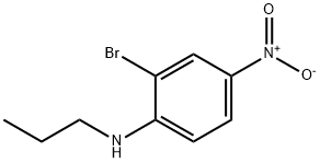 2-Bromo-4-nitro-N-propylaniline Struktur