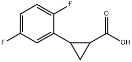 2-(2,5-difluorophenyl)cyclopropanecarboxylic acid Struktur