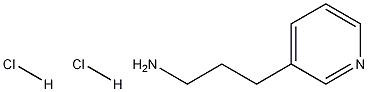 3-Pyridinepropanamine dihydrochloride 化学構造式