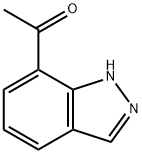 7-アセチル-1H-インダゾール 化学構造式