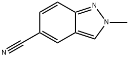 5-Cyano-2-methylindazole 化学構造式