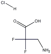 3-氨基-2,2-二氟丙酸盐酸盐, 1159825-06-5, 结构式