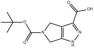 5-(tert-butoxycarbonyl)-1,4,5,6-tetrahydropyrrolo[3,4-c]pyrazole-3-carboxylic acid Structure