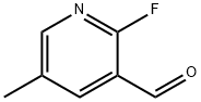 2-氟-3-甲酰基-5-甲基吡啶,1160993-95-2,结构式