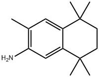 5,6,7,8-tetrahydro-3,5,5,8,8-pentamethyl-2-naphthalenamine Struktur