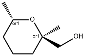 Trans-Tetrahydro-2,6-dimethyl-2H-pyran-2-methanol Structure