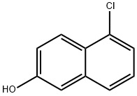 5-Chloro-6-hydroxynaphthalene 化学構造式