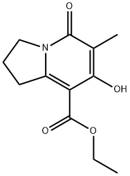 ethyl 7-hydroxy-6-methyl-5-oxo-1,2,3,5-tetrahydroindolizine-8-carboxylate Structure