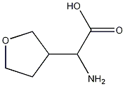 ALPHA-氨基四氢-3-呋喃乙酸 结构式
