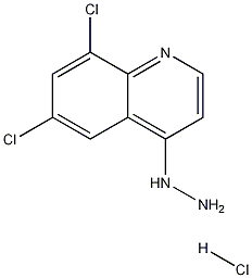 6,8-Dichloro-4-hydrazinoquinoline hydrochloride Struktur