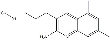 2-Amino-5,7-dimethyl-3-propylquinoline hydrochloride Struktur