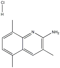 2-Amino-3,5,8-trimethylquinoline hydrochloride Struktur