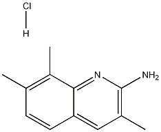 2-Amino-3,7,8-trimethylquinoline hydrochloride Struktur