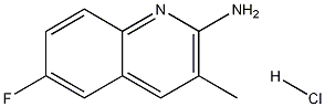 2-Amino-6-fluoro-3-methylquinoline hydrochloride,1170267-22-7,结构式