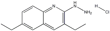 3,6-Diethyl-2-hydrazinoquinoline hydrochloride 结构式