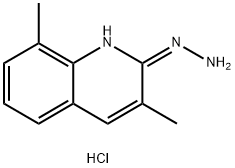3,8-Dimethyl-2-hydrazinoquinoline hydrochloride Struktur