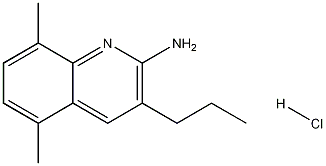 2-Amino-5,8-dimethyl-3-propylquinoline hydrochloride Struktur