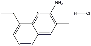 2-Amino-8-ethyl-3-methylquinoline hydrochloride 结构式