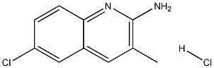 2-Amino-6-chloro-3-methylquinoline hydrochloride Struktur