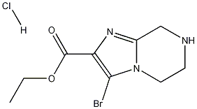 ethyl 3-bromo-5,6,7,8-tetrahydroimidazo[1,2-a]pyrazine-2-carboxylate hydrochloride