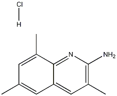 2-Amino-3,6,8-trimethylquinoline hydrochloride Struktur