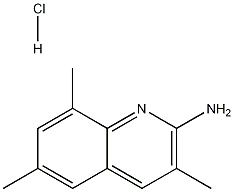 2-Amino-3,6,8-trimethylquinoline hydrochloride 结构式