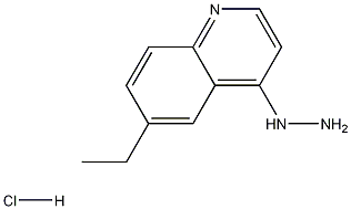 4-Hydrazino-6-ethylquinoline hydrochloride,1170599-72-0,结构式